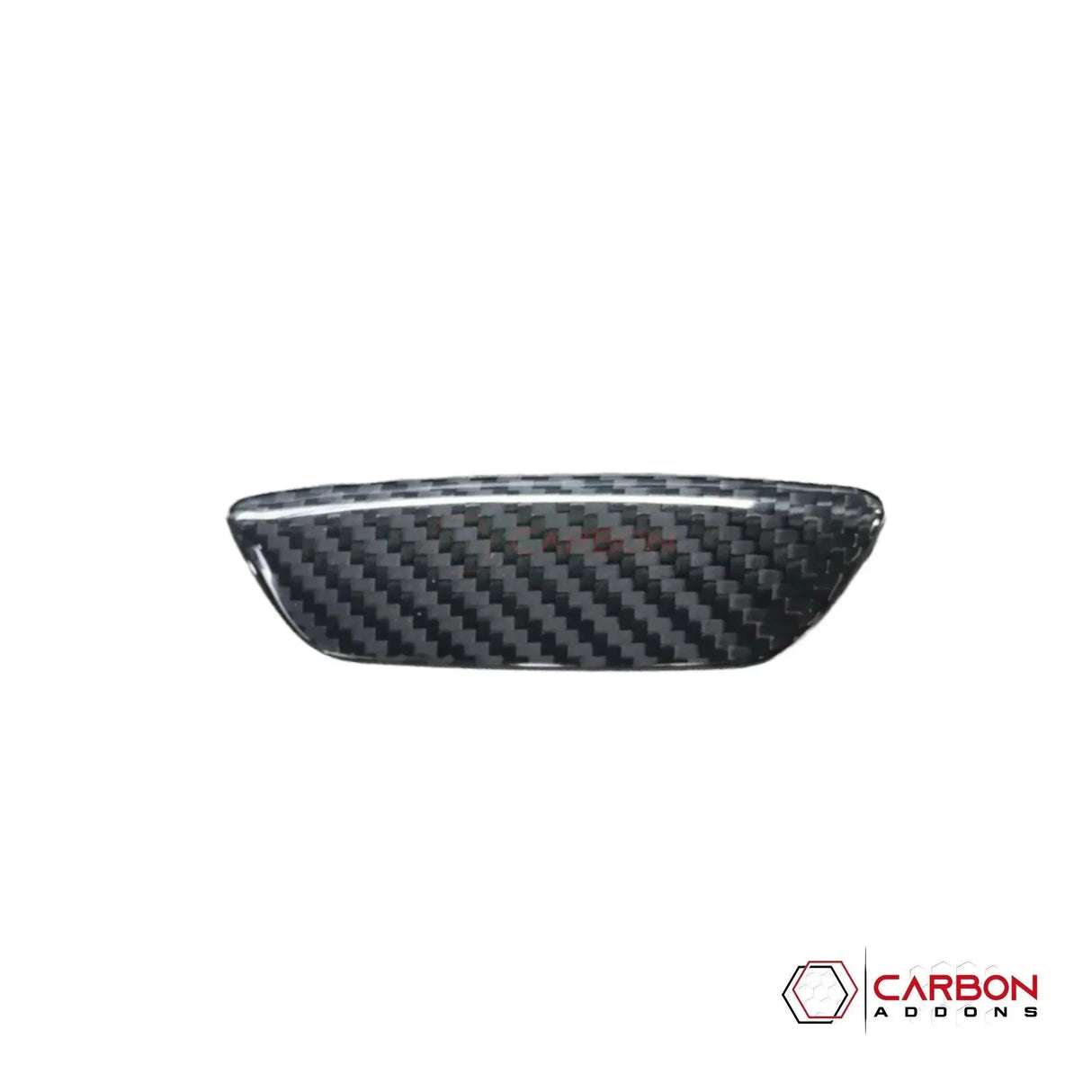 C8 Corvette Real Carbon Fiber Middle Speaker / Mode Selector Badge Covers | Interior Upgrade (2020–2026)