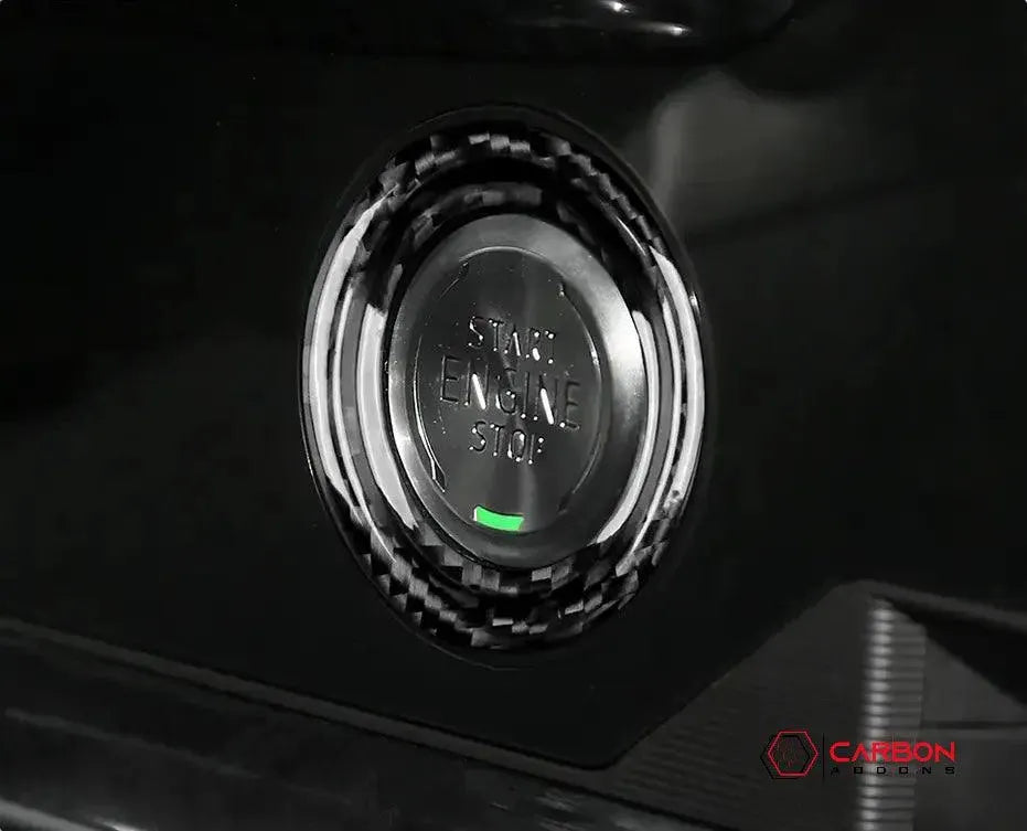 C8 2020+ Chevy Corvette Start Stop Button Carbon Fiber Surround Trim Cover