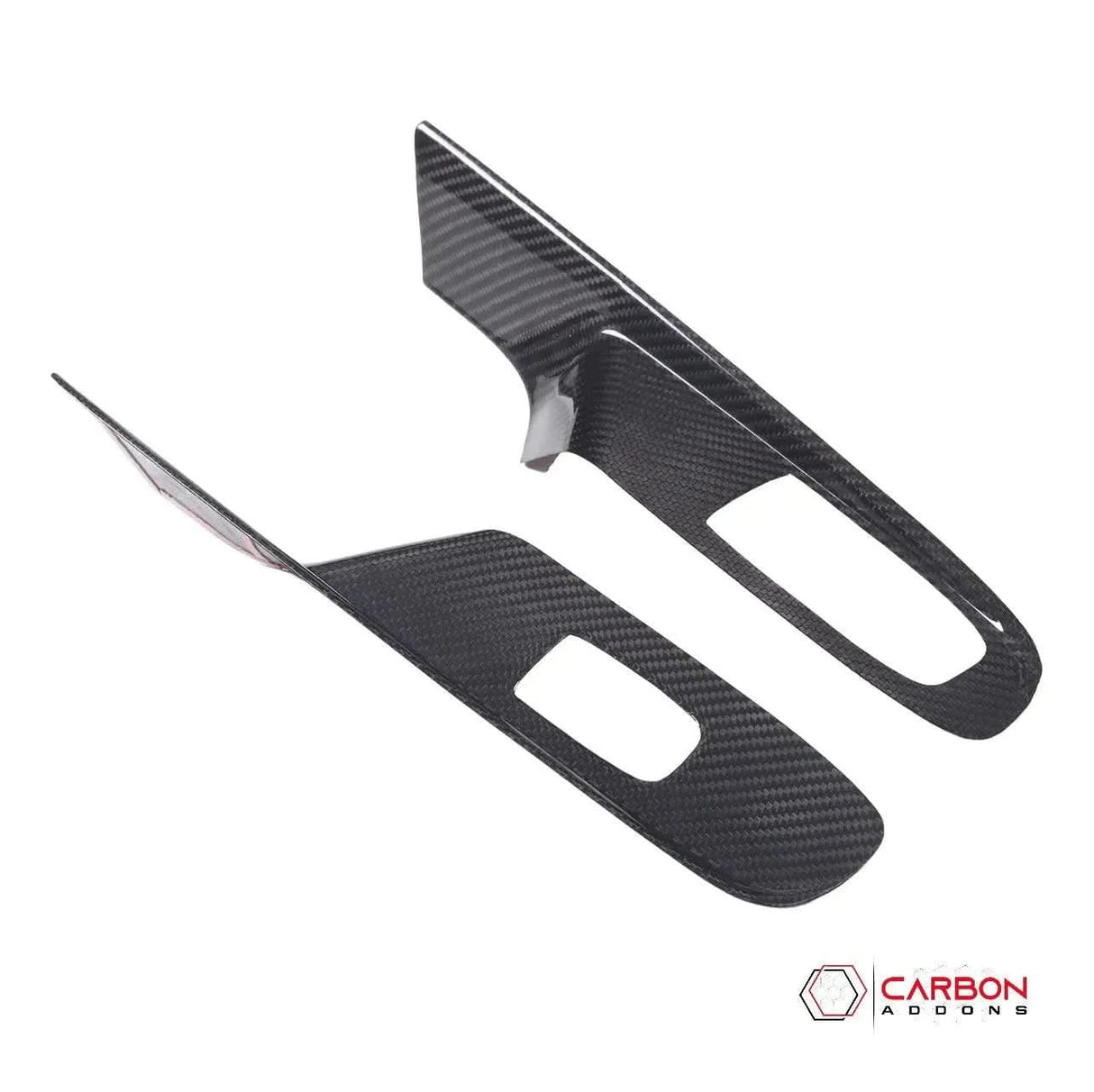 C8 Corvette Real Carbon Fiber Window Switch Trim Covers | Interior Overlay (2020–2026)