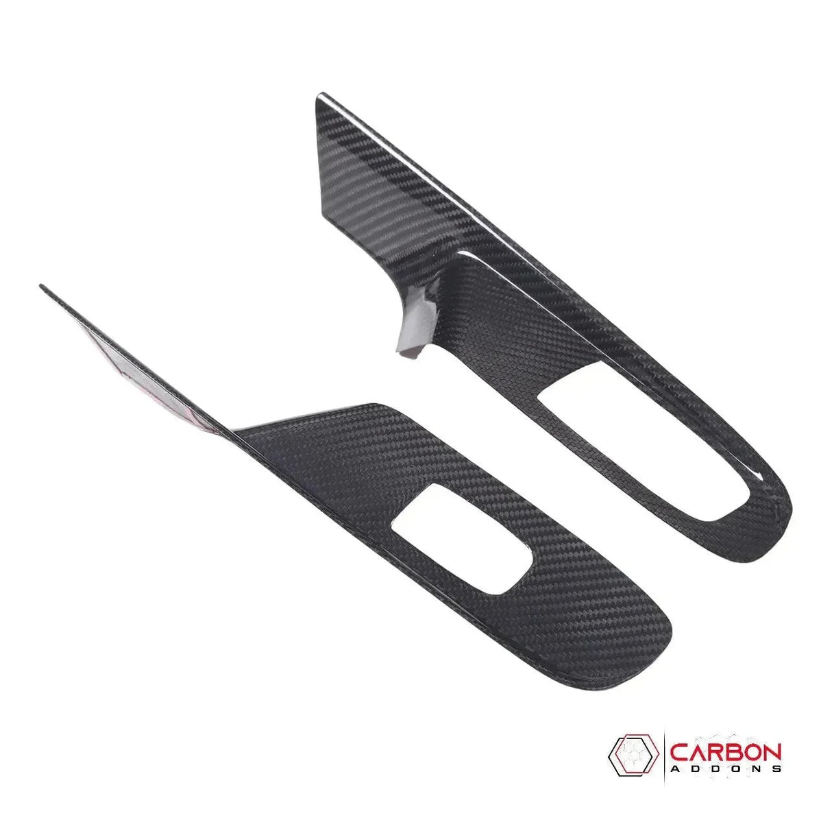 C8 Corvette Real Carbon Fiber Window Switch Trim Covers | Interior Overlay (2020–2026)
