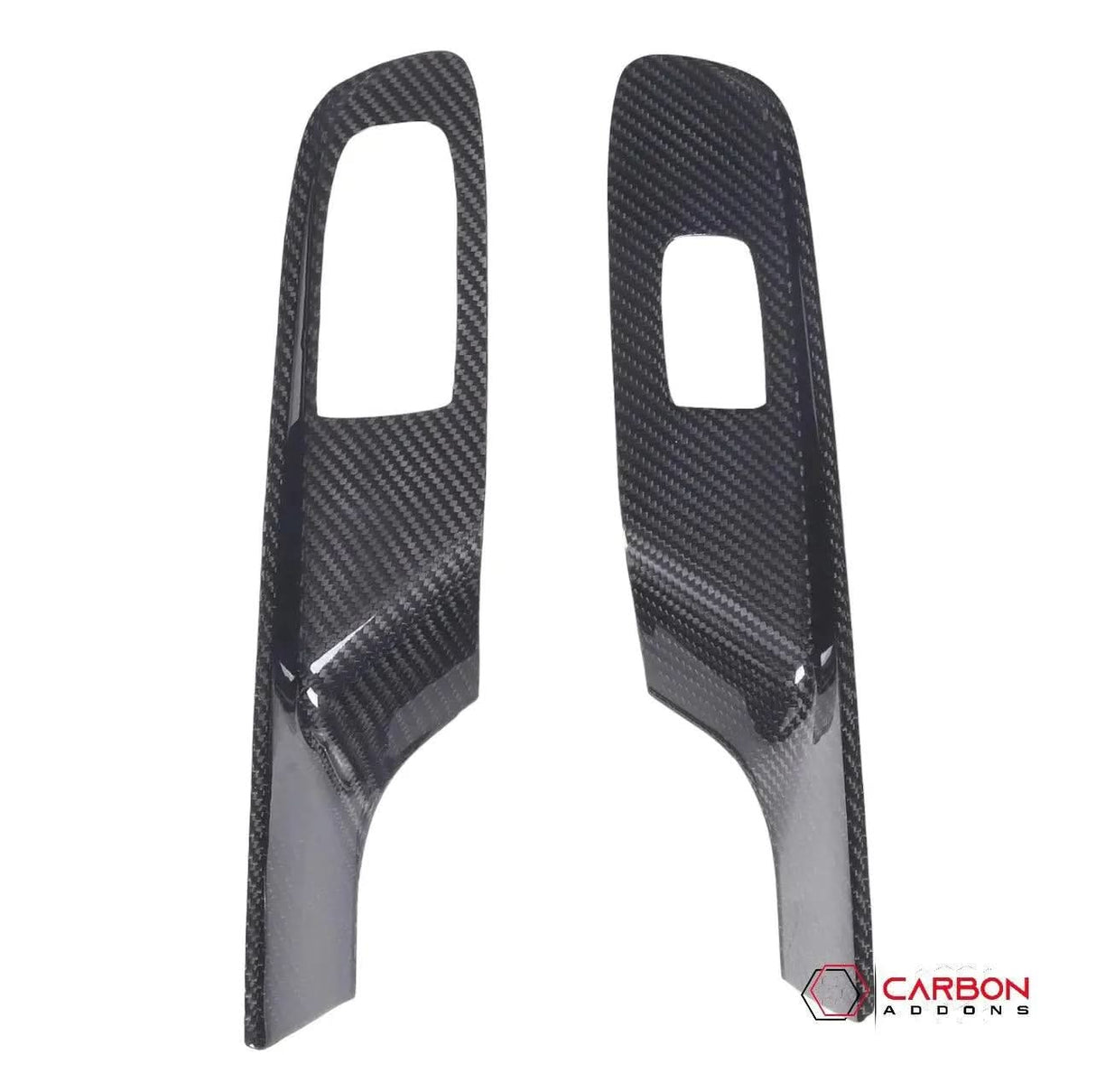 C8 Corvette Real Carbon Fiber Window Switch Trim Covers | Interior Overlay (2020–2026)