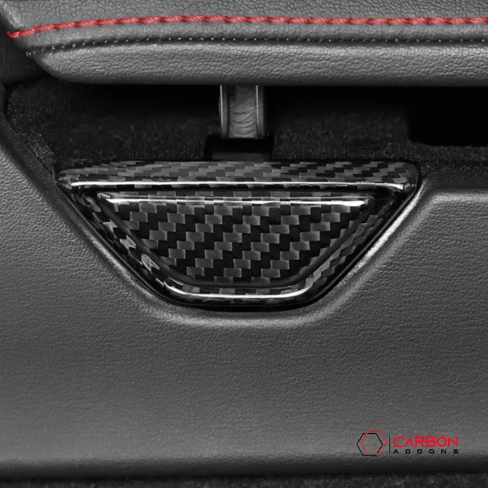 C8 Corvette Real Carbon Fiber Armrest Button & Trim Covers | Interior Overlay (2020–2026)