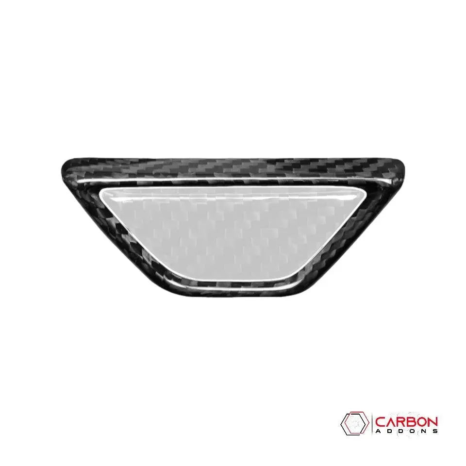 C8 Corvette Real Carbon Fiber Armrest Button & Trim Covers | Interior Overlay (2020–2026)