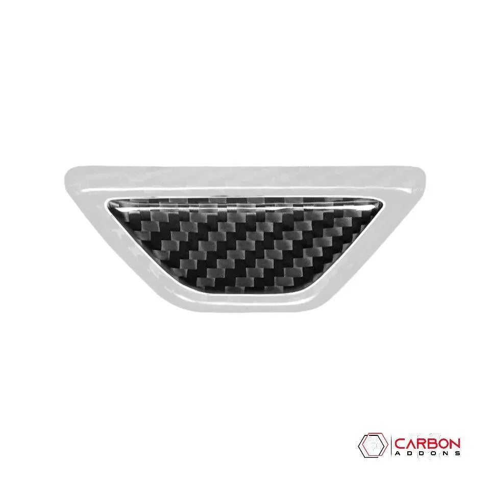 C8 Corvette Real Carbon Fiber Armrest Button & Trim Covers | Interior Overlay (2020–2026)