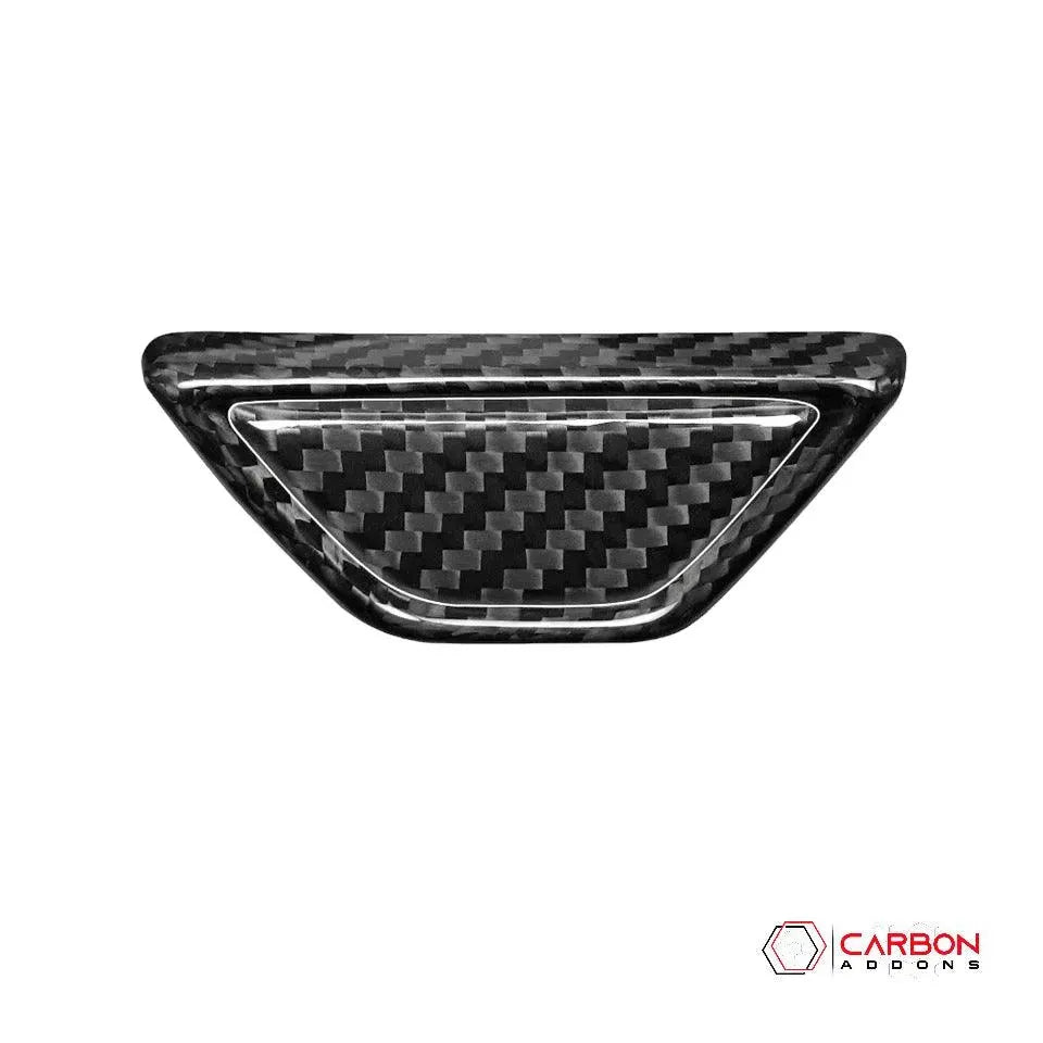 C8 Corvette Real Carbon Fiber Armrest Button & Trim Covers | Interior Overlay (2020–2026)