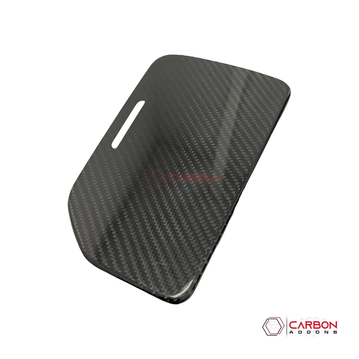 C8 Corvette Real Carbon Fiber Center Console Cup Holder Lid Cover | Interior Overlay (2020–2025)