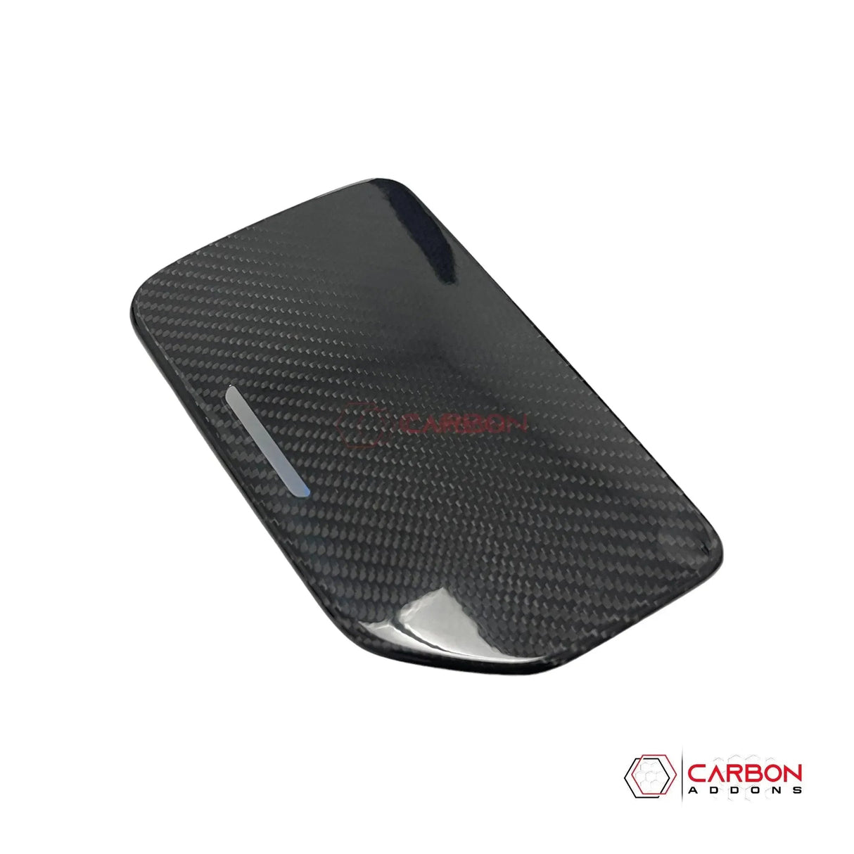 C8 Corvette Real Carbon Fiber Center Console Cup Holder Lid Cover | Interior Overlay (2020–2025)