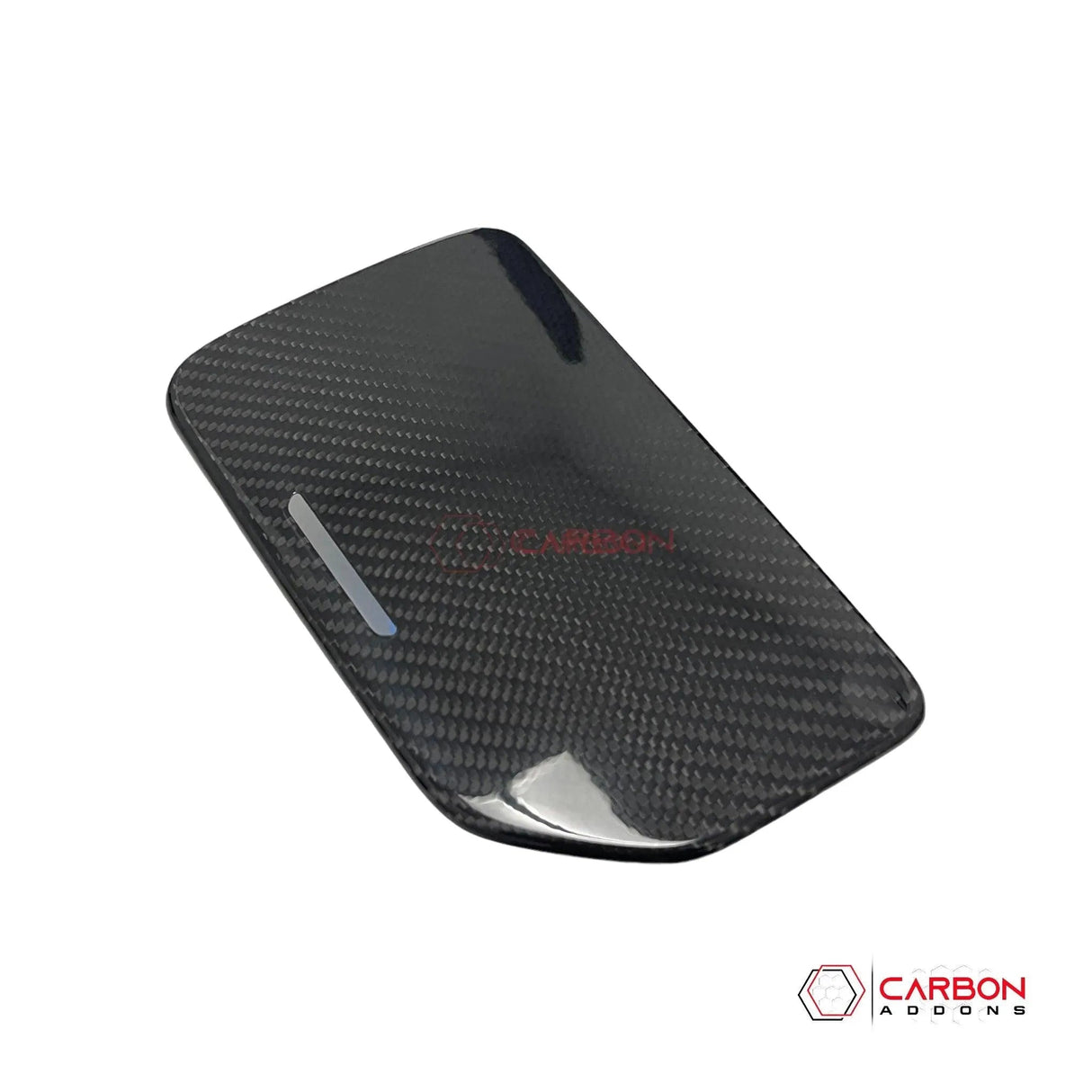 C8 Corvette Real Carbon Fiber Center Console Cup Holder Lid Cover | Interior Overlay (2020–2025)