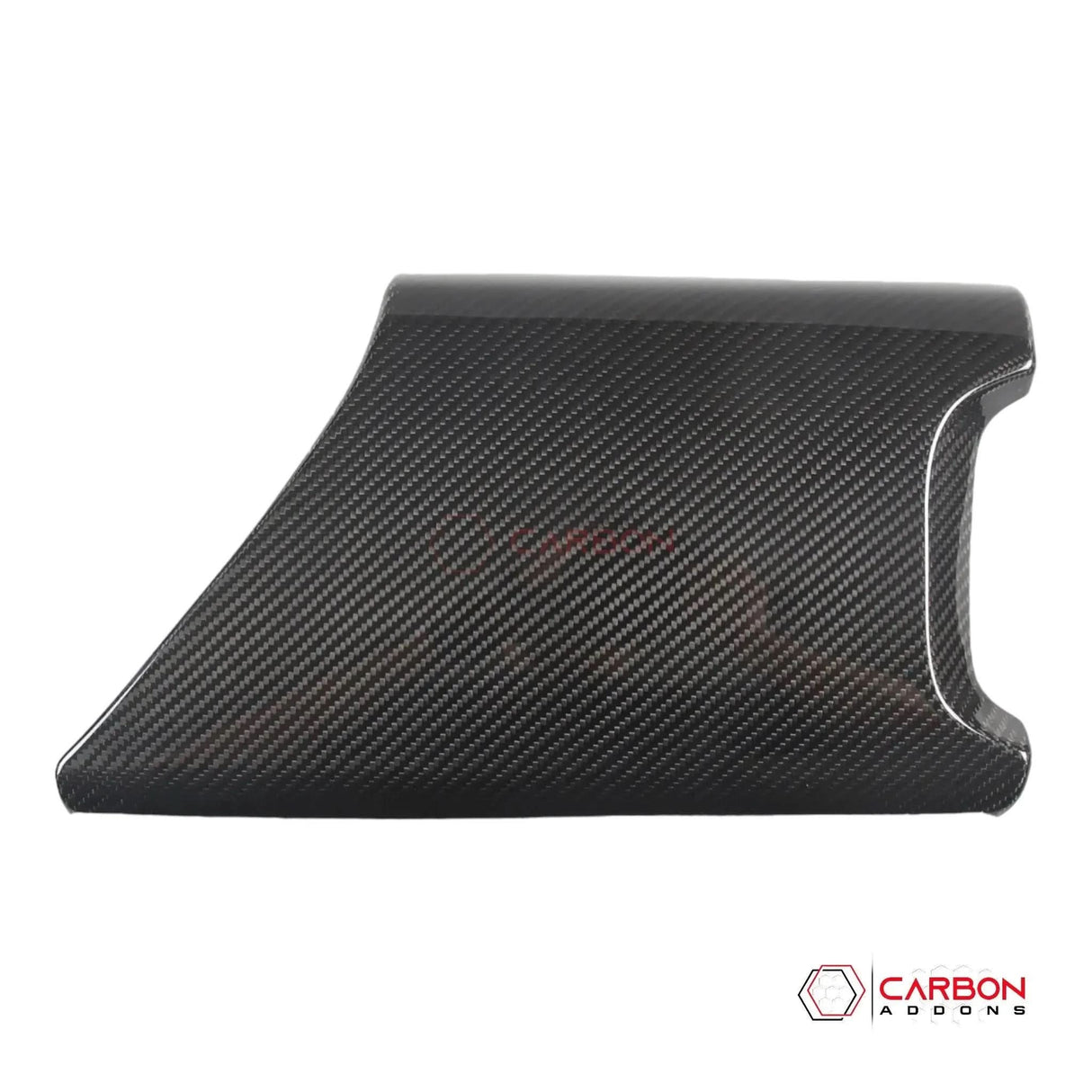 C8 Corvette Real Carbon Fiber Center Console Lid Armrest Cover | Interior Overlay (2020–2026)