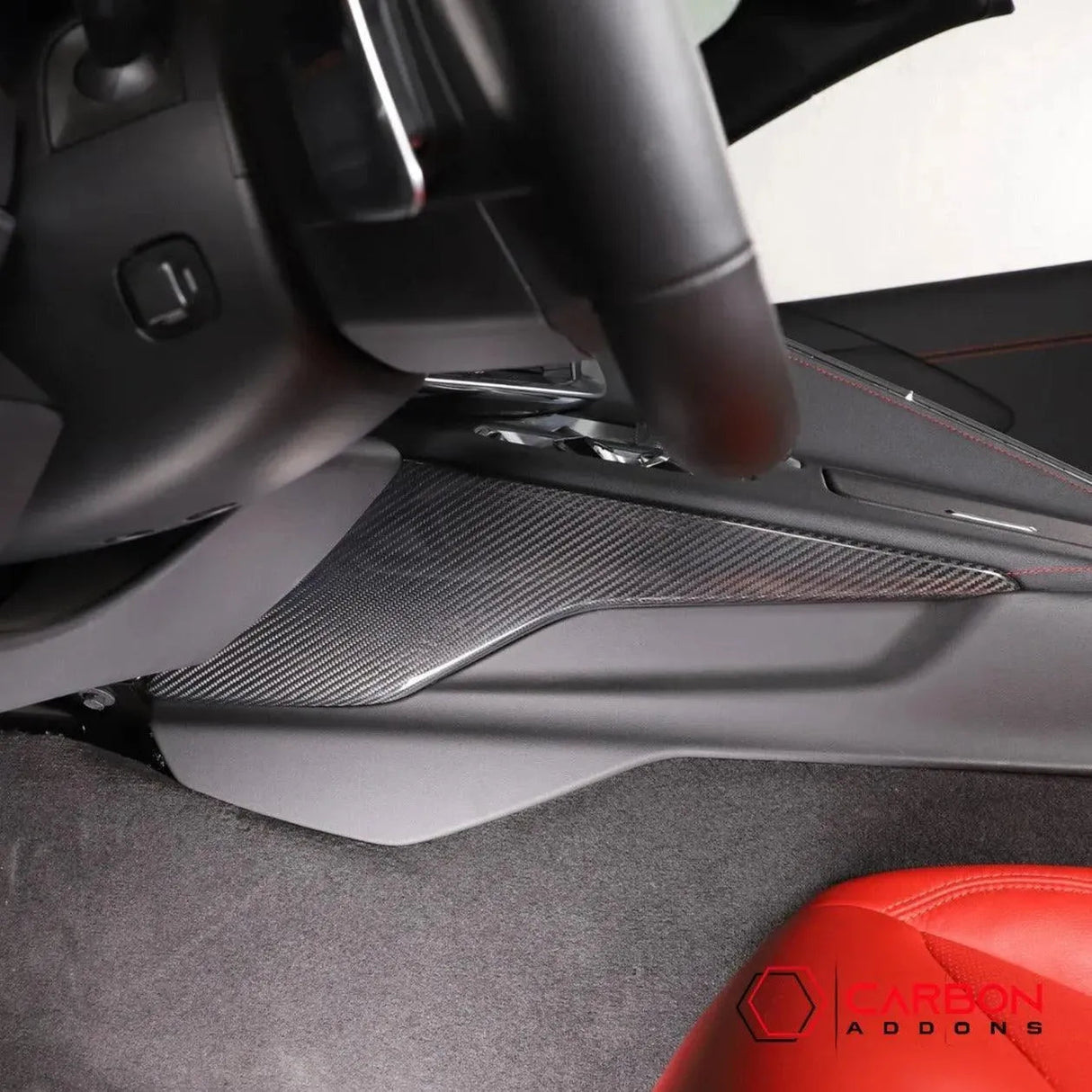 C8 Corvette Carbon Fiber Center Console Side Trim Covers