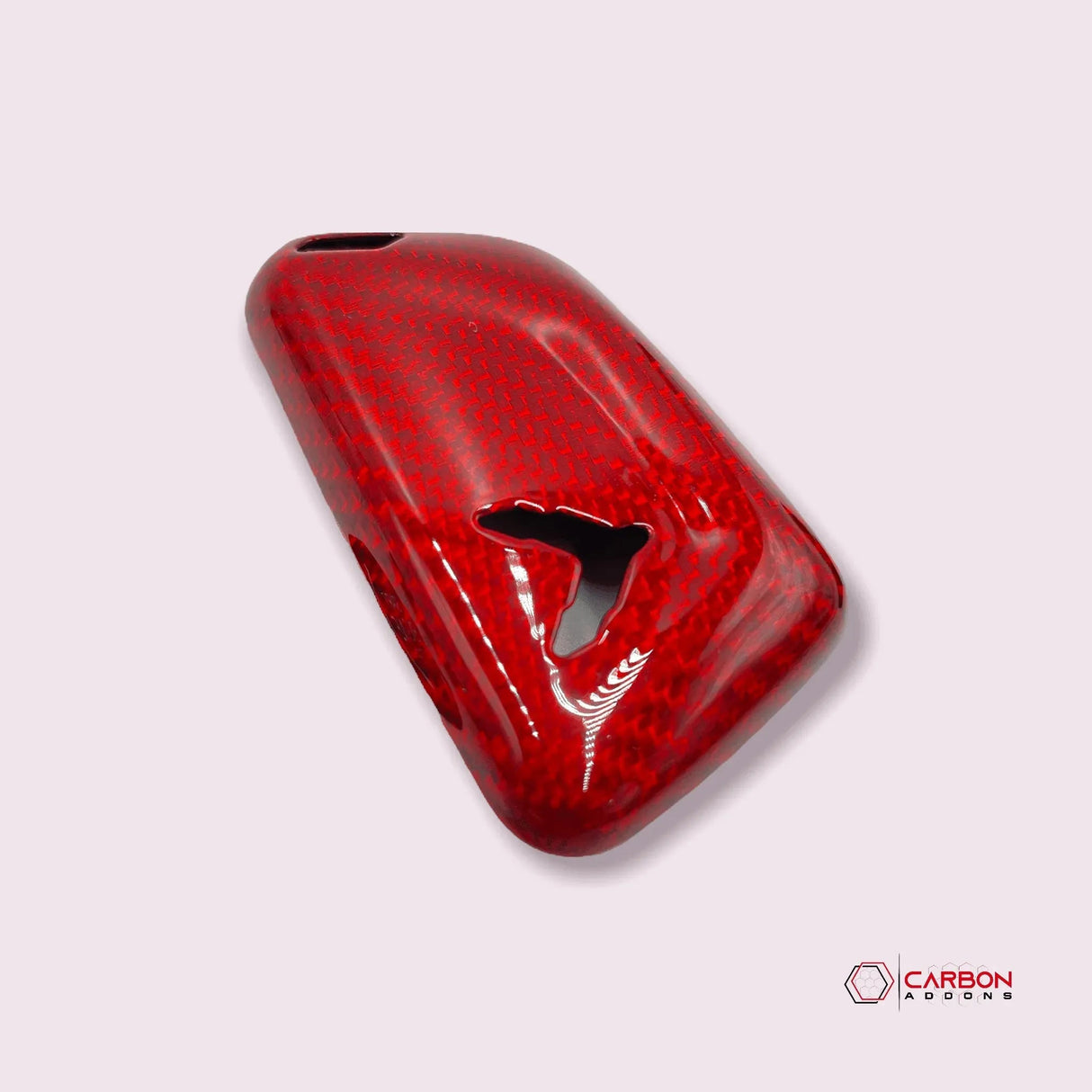 C8 CORVETTE CARBON FIBER KEY COVER - BLACK, RED, OR BLUE