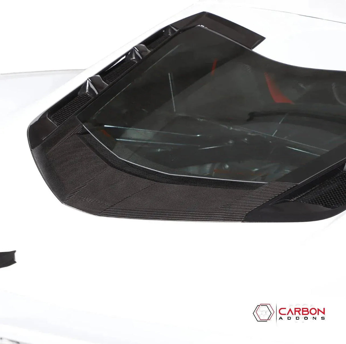 C8 Corvette Exterior Rear Lower Window Carbon Fiber Replacement Trim