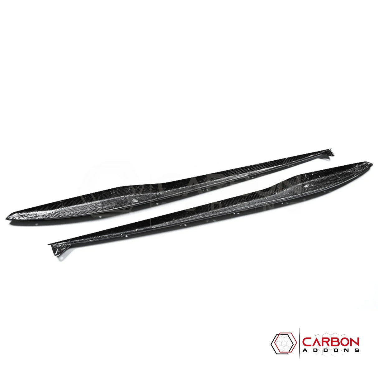 C8 Corvette Z06 & E-Ray DRY Carbon Fiber Side Skirts | 2023–2026 Real Dry Carbon OEM Fit