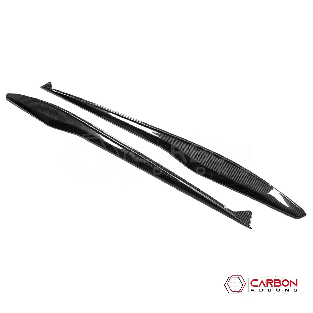 C8 Corvette Z06 & E-Ray DRY Carbon Fiber Side Skirts | 2023–2026 Real Dry Carbon OEM Fit