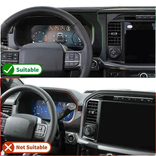 2024+ F150 Raptor Lariat Gauge Cluster Trim Real Carbon Fiber Cover