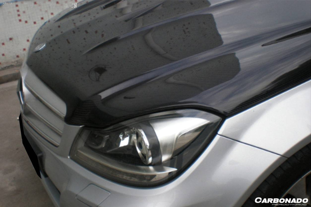2012-2014 Mercedes Benz W204 C Class BK Style hood