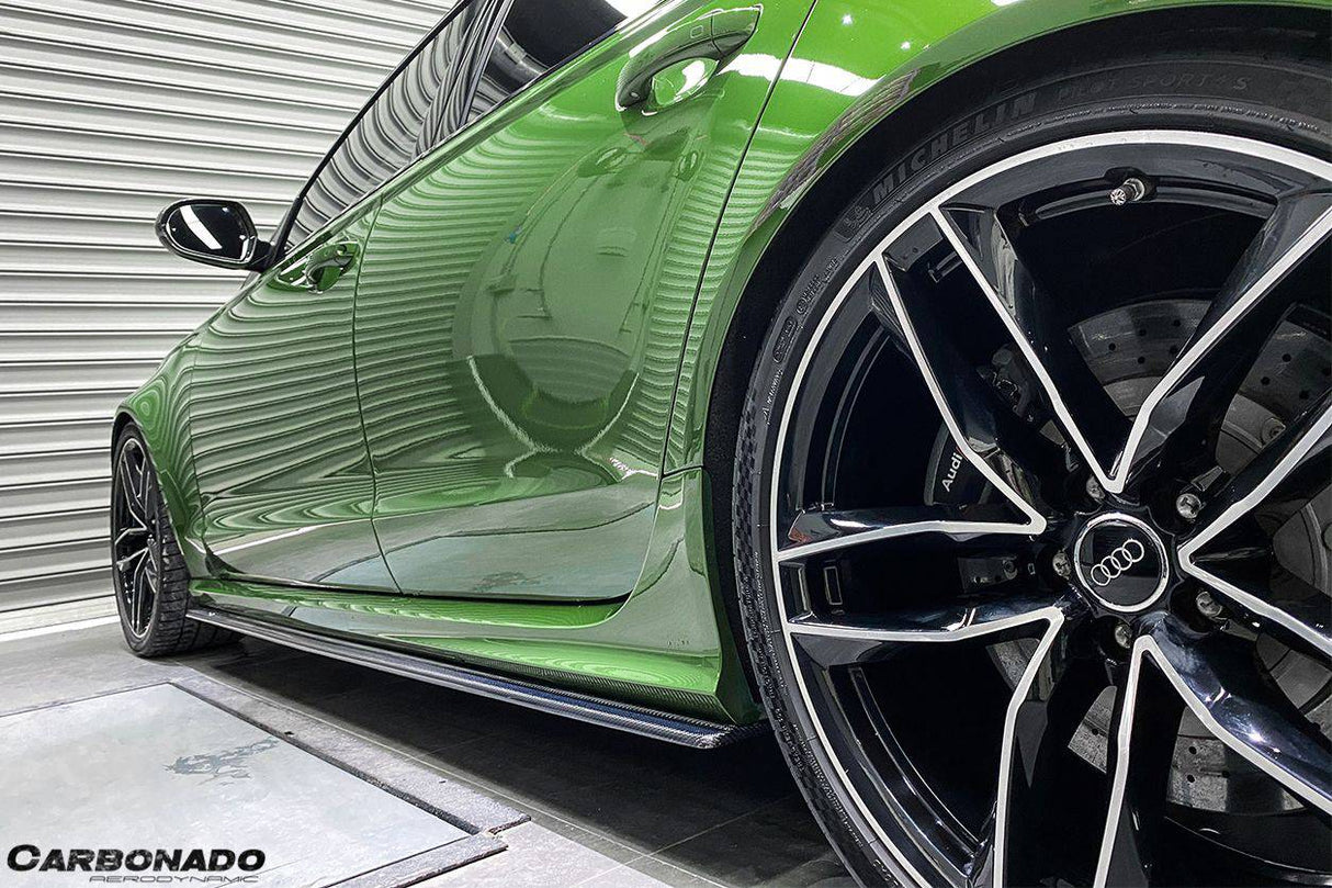 2013-2018 Audi RS6 Avant MN Style Carbon Fiber Side Skirts