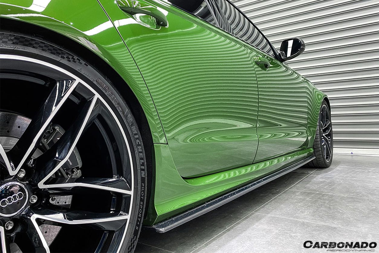 2013-2018 Audi RS6 Avant MN Style Carbon Fiber Side Skirts