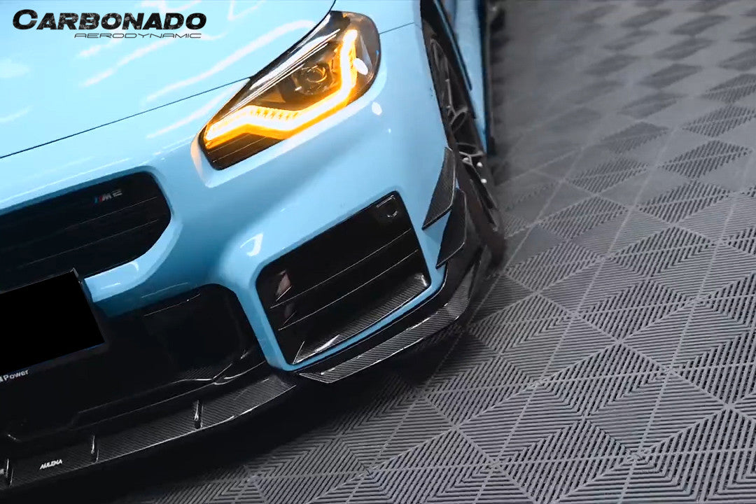 2021-UP BMW M2 G87 AD Style Dry Carbon Fiber Front Splitter Lip