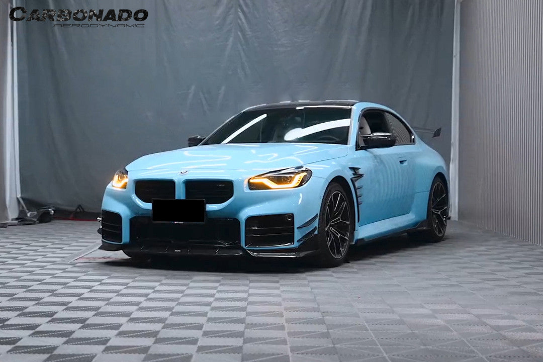 2021-UP BMW M2 G87 AD Style Dry Carbon Fiber Front Splitter Lip