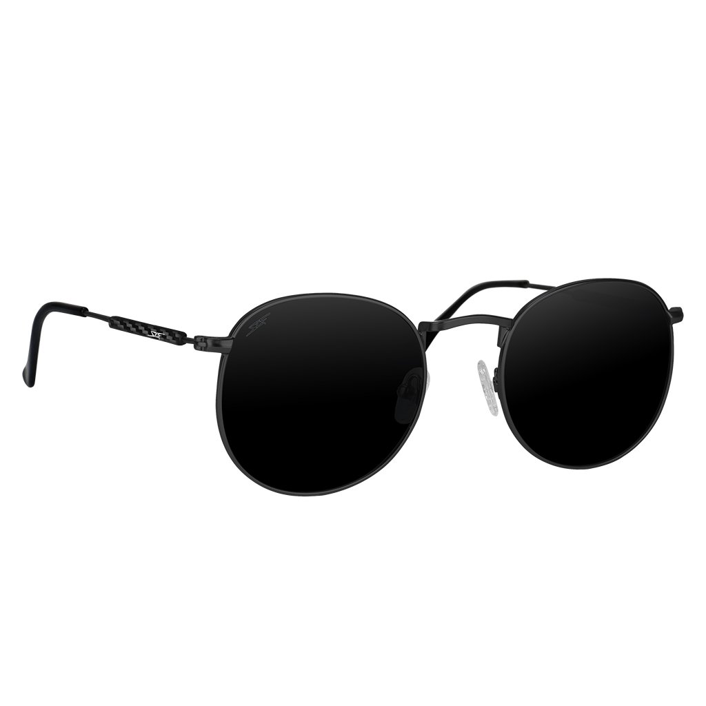 ●CAPTAIN● Carbon Fiber Sunglasses (Polarized Lens | Carbon Fiber Temples | Black)
