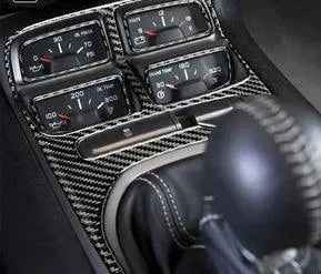 Carbon Fiber Center Console Overlay for Chevrolet Camaro 2010-2015