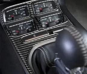 Carbon Fiber Center Console Overlay for Chevrolet Camaro 2010-2015