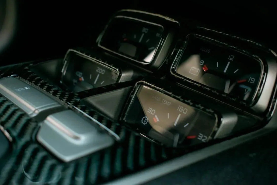 Carbon Fiber Center Console Overlay for Chevrolet Camaro 2010-2015