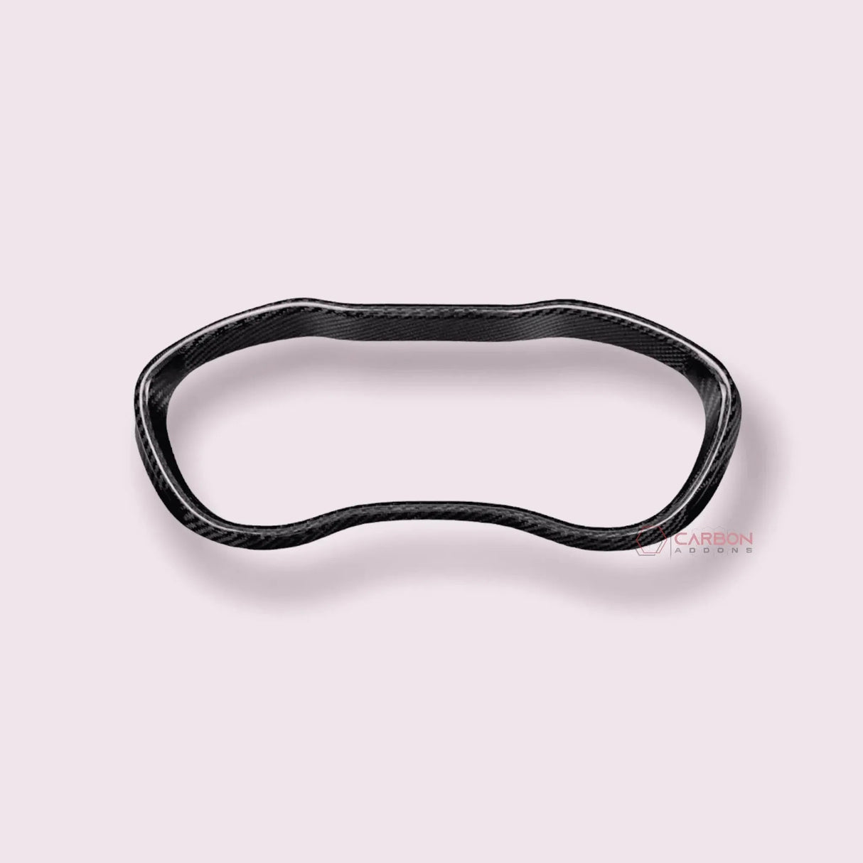 Carbon Fiber Gauge Cluster Trim Cover For 2015-2023 Dodge Challenger