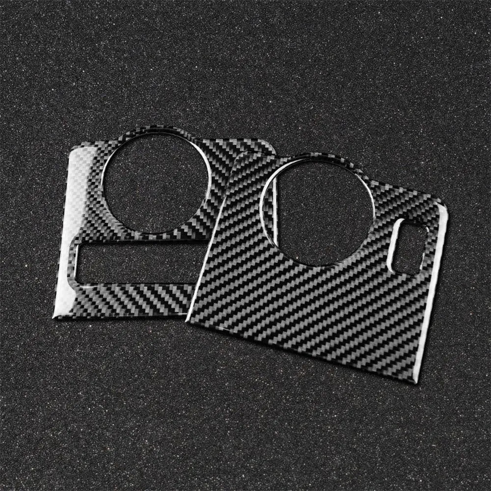 Carbon Fiber Headlight Control Trim interior Overlay For Mustang 2010-2014