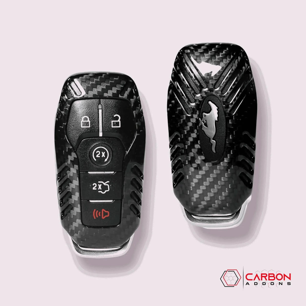 Carbon Fiber Key Fob Cover for 2015-2017 Mustang