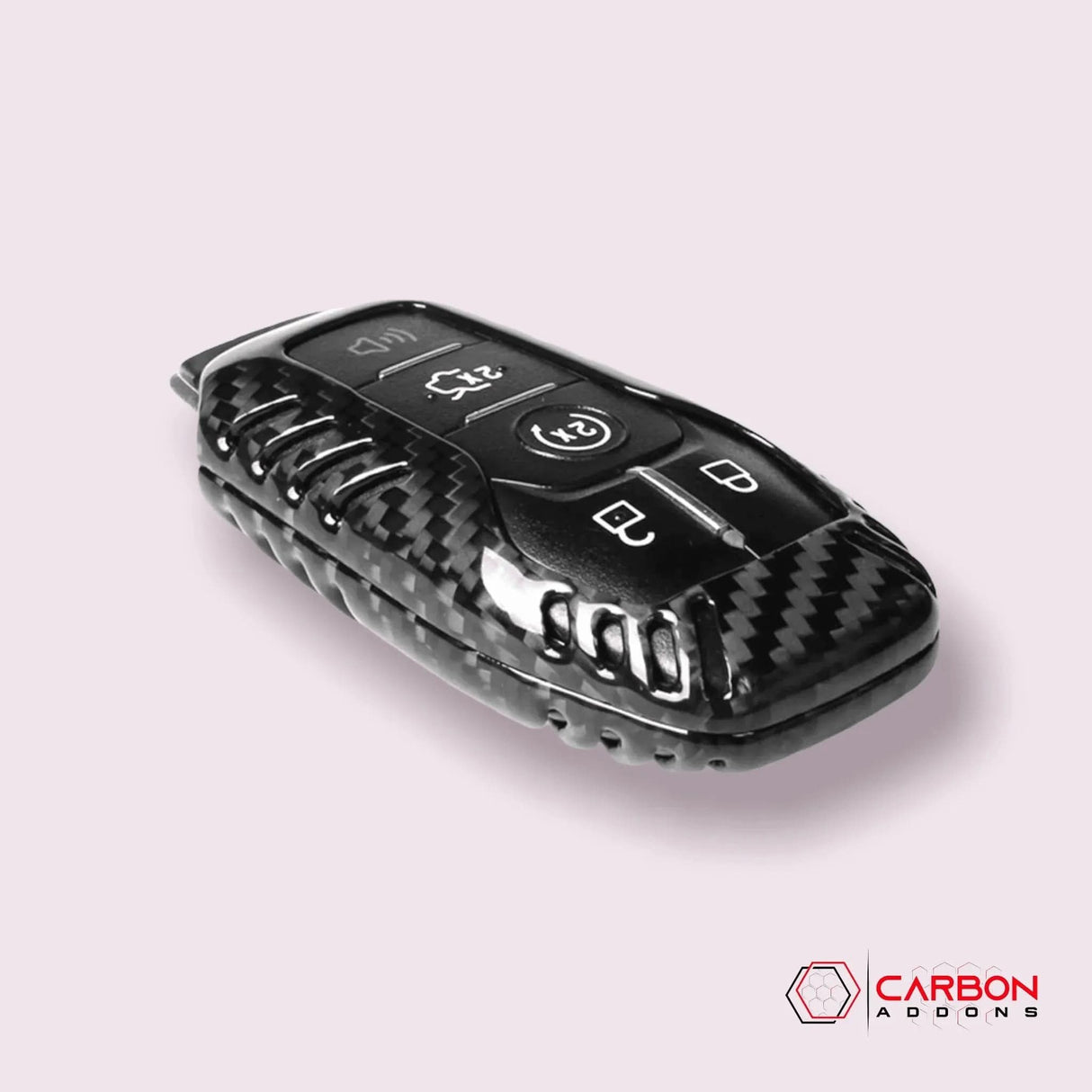 Carbon Fiber Key Fob Cover for 2015-2017 Mustang
