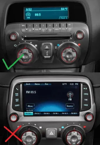 Carbon Fiber Multimedia Radio Trim Cover for 2010-2015 Chevy Camaro