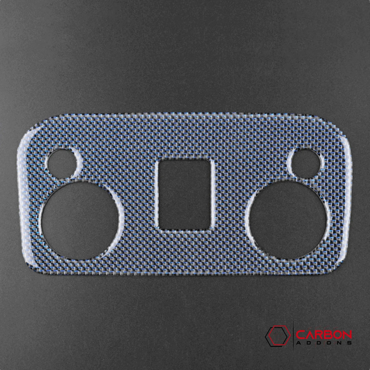 Carbon Fiber Overhead Dome Light Trim Overlay for Mustang 2015-2023