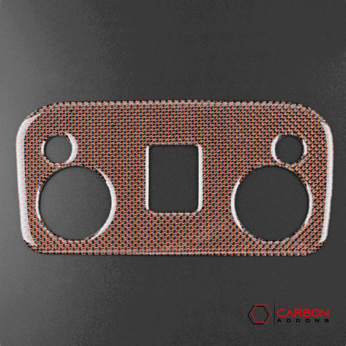 Carbon Fiber Overhead Dome Light Trim Overlay for Mustang 2015-2023