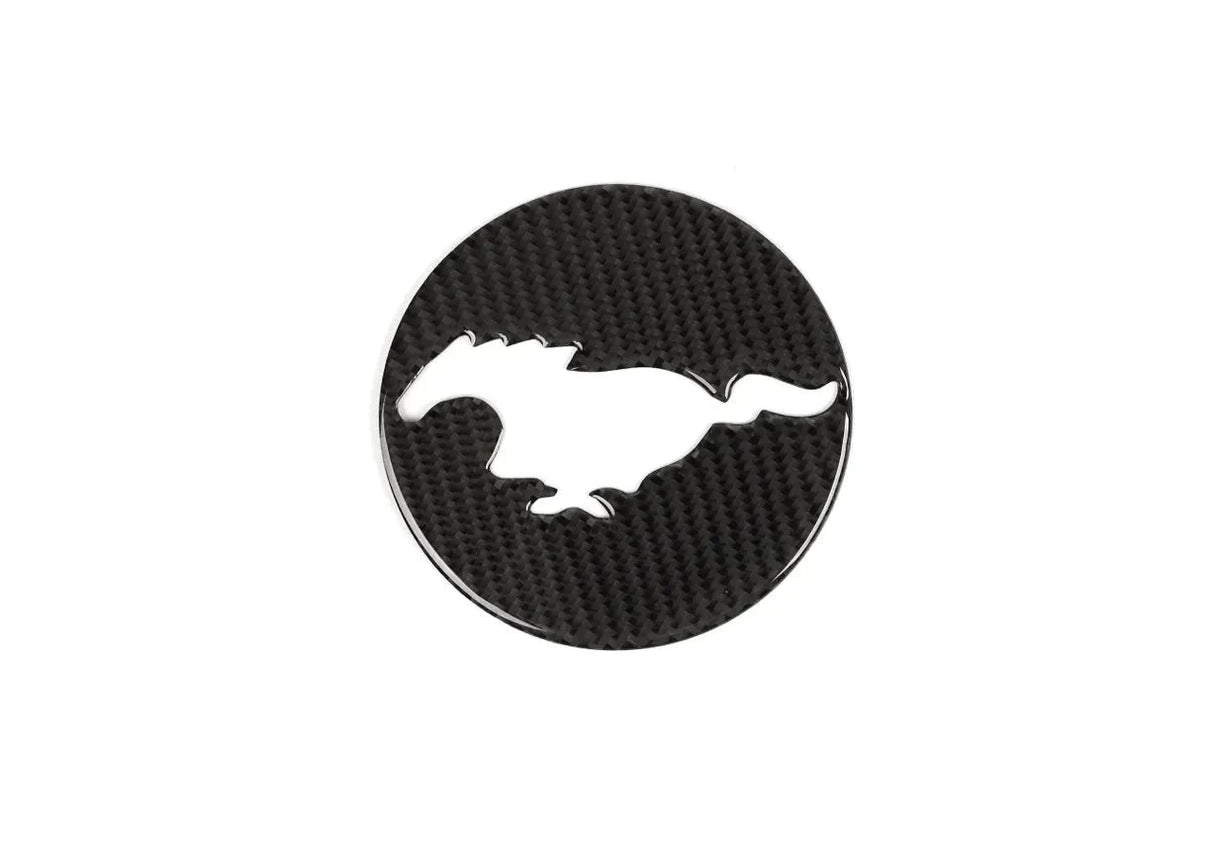 Carbon Fiber Rear Trunk Logo Emblem Overlay For Mustang 2015-2019