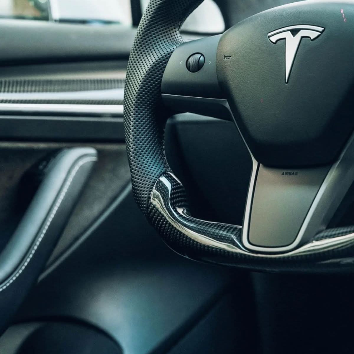 Carbon Fiber Sport Steering Wheel for Tesla Model 3 / Y 【Style 39】