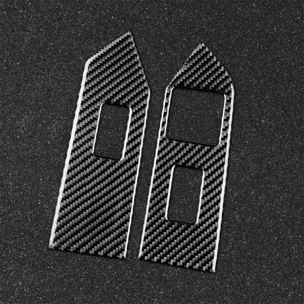 Carbon Fiber Window Switch Control Trim Interior Overlay Kit For Mustang 2010-2014