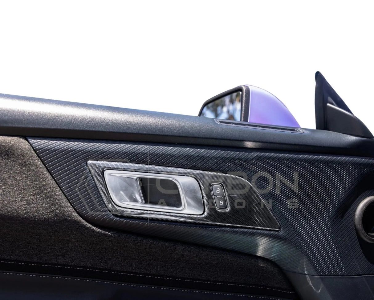 2024+ S650 Mustang Hard Carbon Fiber Door Handle Trim Cover