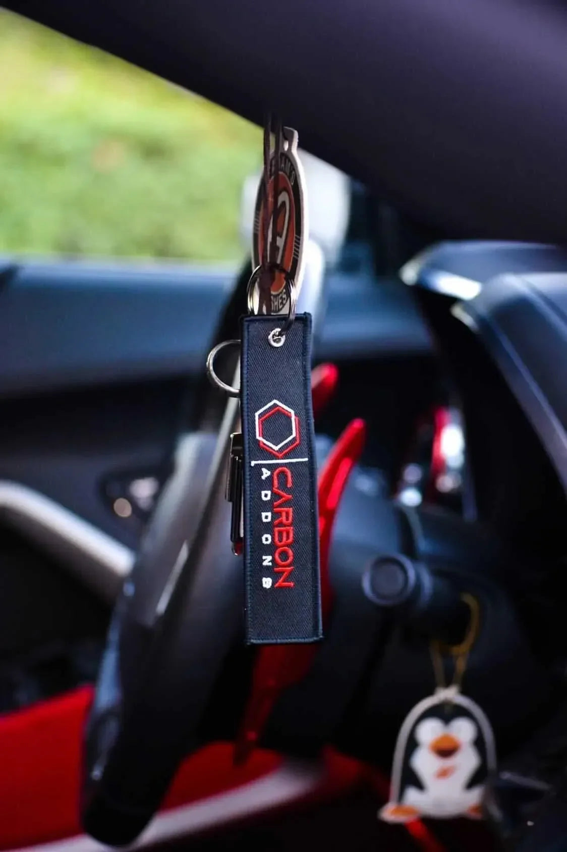 Carbonaddons Jet Tag Keychain