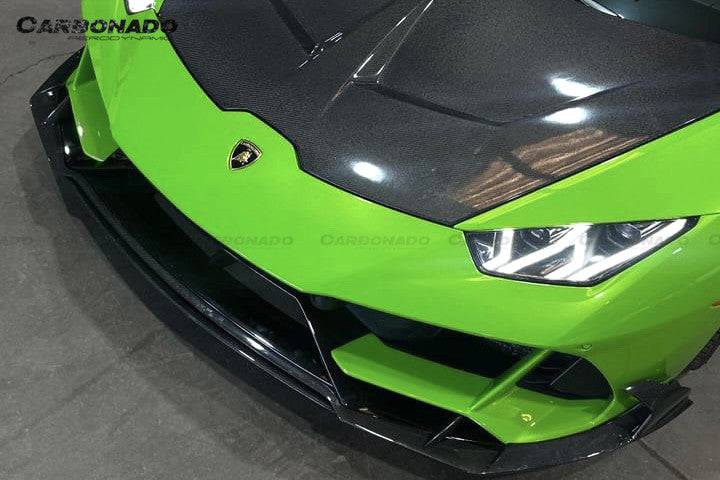 2015-2025 Lamborghini Huracan LP610 LP580 Evo Tecnica CADO Style Carbon Fiber Hood