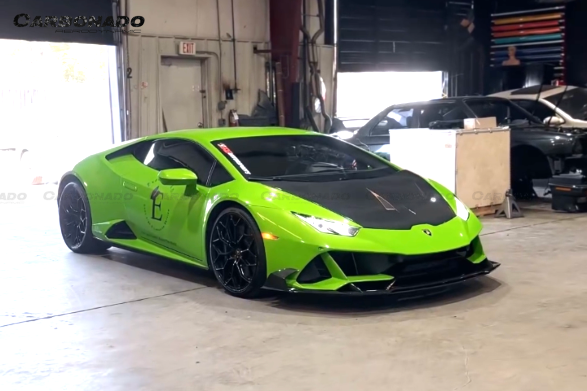 2015-2025 Lamborghini Huracan LP610 LP580 Evo Tecnica CADO Style Carbon Fiber Hood