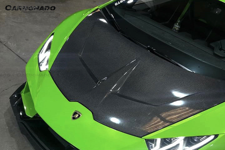 2015-2025 Lamborghini Huracan LP610 LP580 Evo Tecnica CADO Style Carbon Fiber Hood