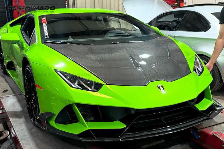 2015-2025 Lamborghini Huracan LP610 LP580 Evo Tecnica CADO Style Carbon Fiber Hood