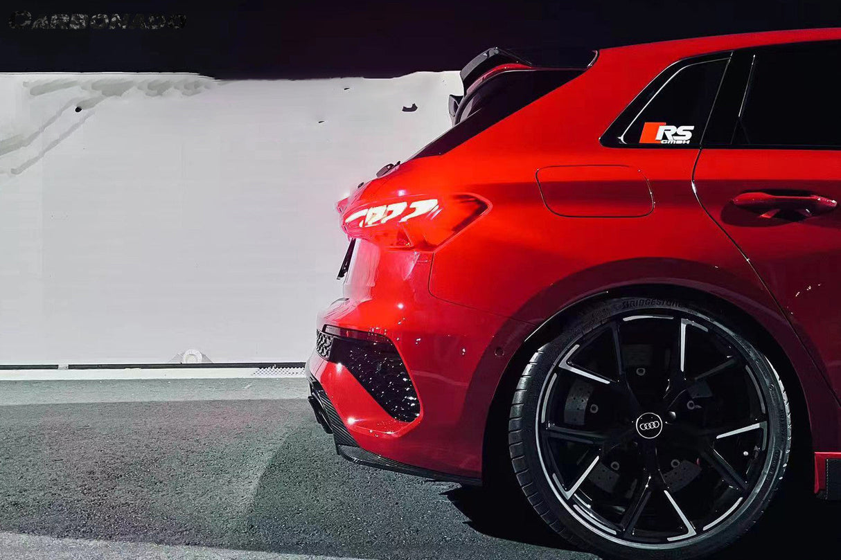 2021-2024 Audi RS3 8Y.0 Sportback AD Style Dry Carbon Fiber Rear Diffuser lip