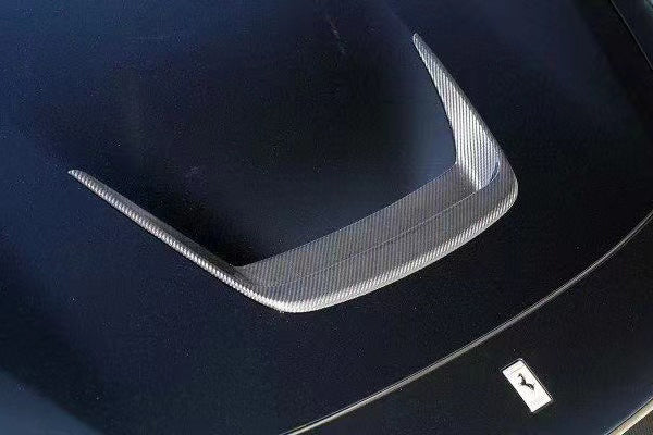 2019-2024 Ferrari F8 NVT Style Dry Carbon Fiber Hood Vents