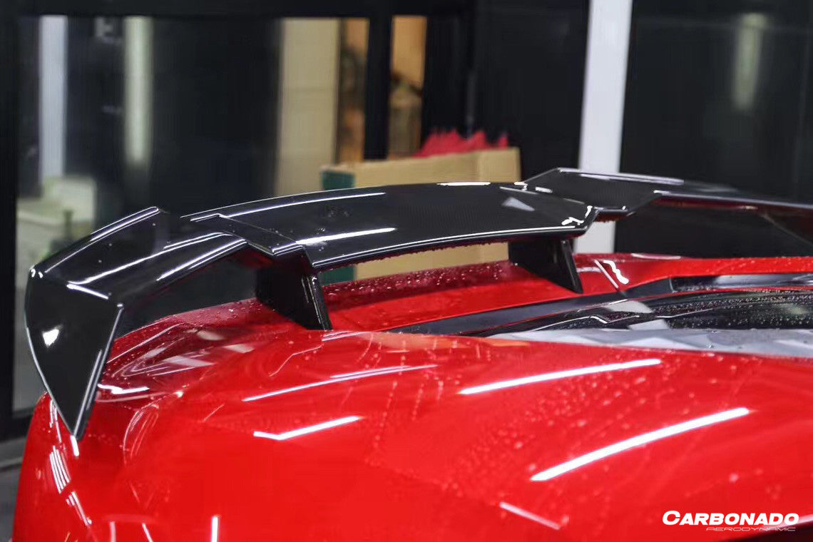2015-2025 Lamborghini Huracan LP610 LP580 Evo Tecnica MSY Style Carbon Fiber Trunk Spoiler Wing