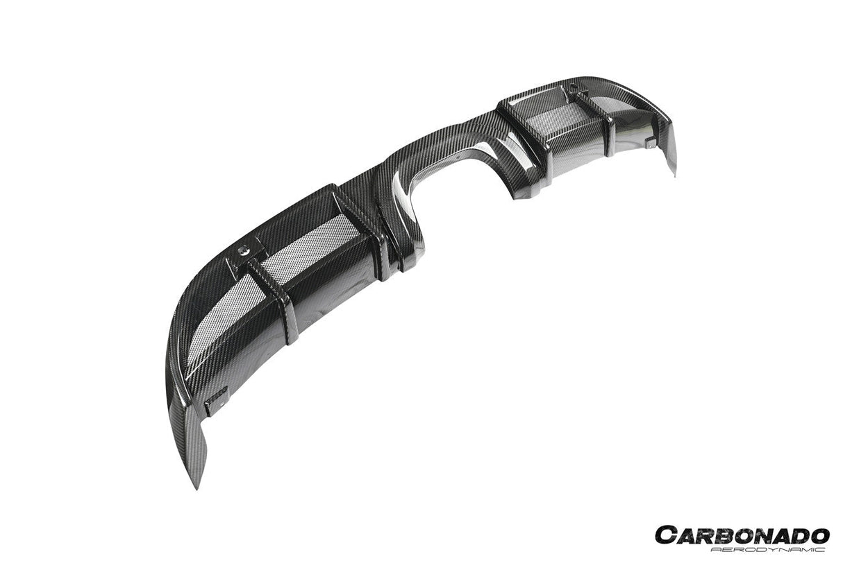 2017-2025 Porsche 718 Cayman Boxster GT4 Style Dry Carbon Fiber Middle Exhaust Rear Diffuser Lip