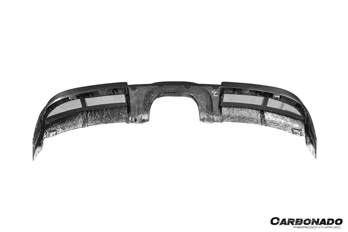 2017-2025 Porsche 718 Cayman Boxster GT4 Style Dry Carbon Fiber Middle Exhaust Rear Diffuser Lip