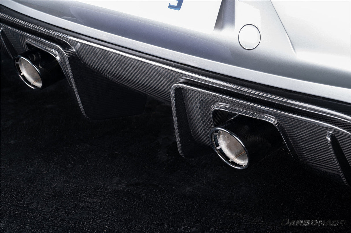 2017-2025 Porsche 718 Cayman Boxster GT4 Style Dry Carbon Fiber Rear Diffuser Lip